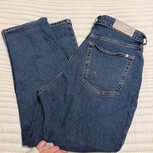 Everlane Straight Jeans in Deep Blue